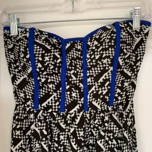 High-low strapless sundress
